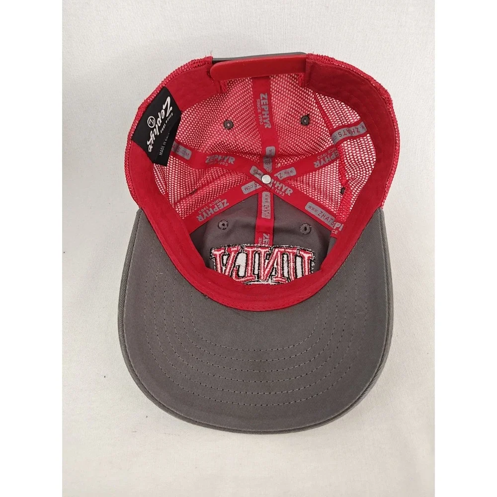 UNLV Rebels Script Zephyr NCAA Wool Blend Mesh Trucker Snapback Cap Dad Hat‎